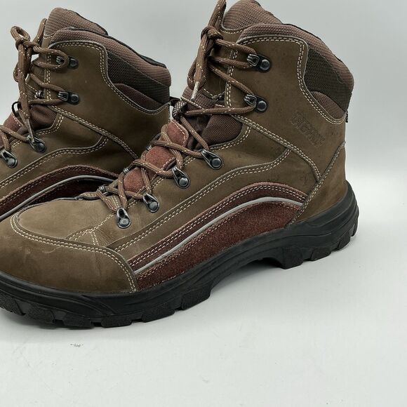 Work Zone Waterproof Steel Toe Work Boots Brown Men’s Size 12 ASTM F2413-11